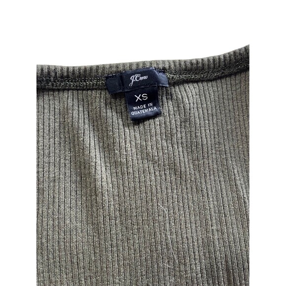 J Crew 3 Shirt XS Bundle The Perfect Tee And 2 Tanks Black Floral Green - Picture 4 of 12